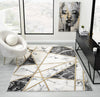 Bianco 0185MA Black Cream Rug