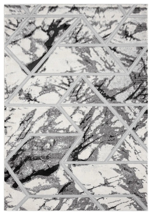 Bianco 0224RA Cream Silver Rug