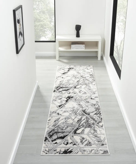 Bianco 0224RA Cream Silver Rug