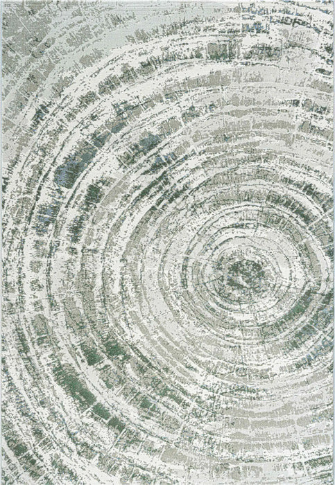 Mastercraft quartz 083 0014 4151 Green, Multicoloured Living Room Rug.