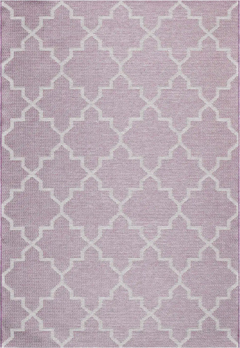 Mastercraft newquay 96003 8007 Purple, Multicoloured Living Room Geometric Rug.