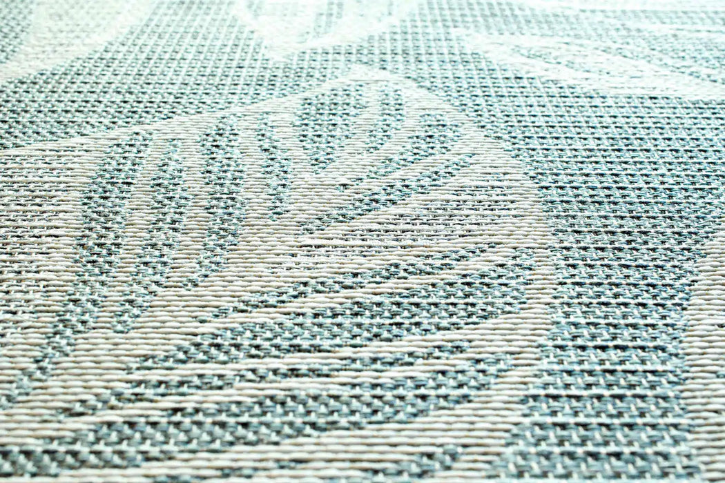 Mastercraft newquay 96014 5009 Blue Living Room Geometric Rug.