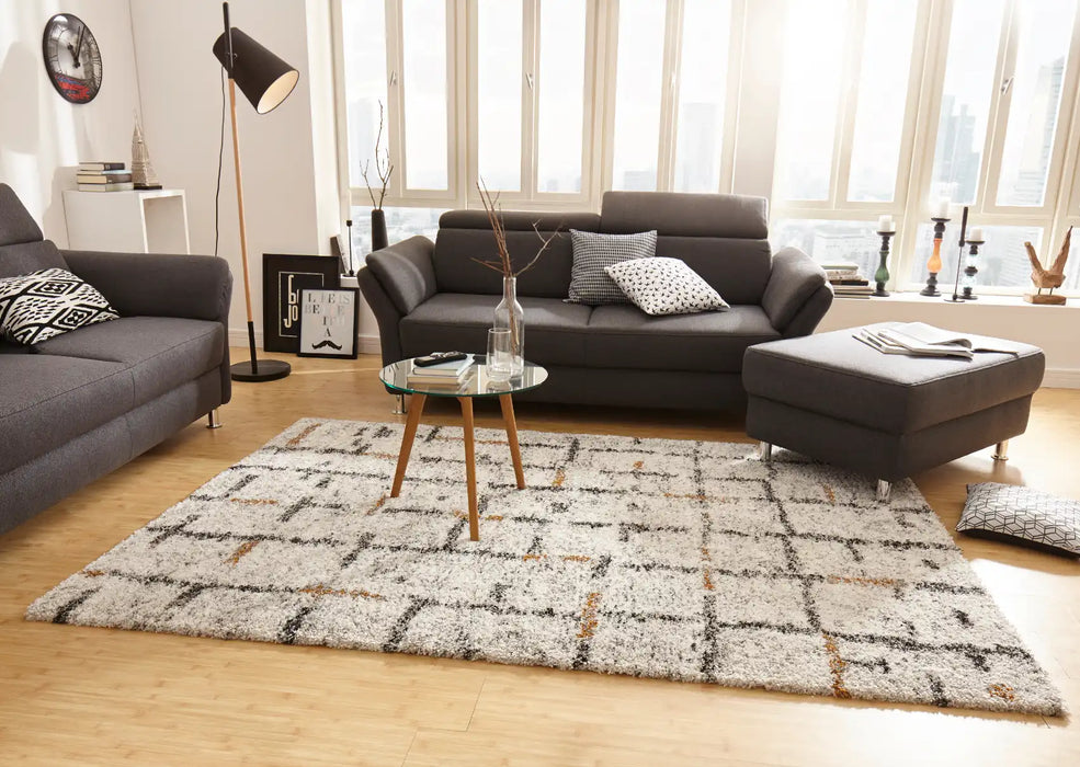 Mint Rugs nomadic hh 102697 cream Cream Living Room Moroccan Rug.