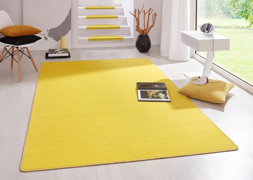 Hanse Home fancy yellow Yellow Living Room Rug.