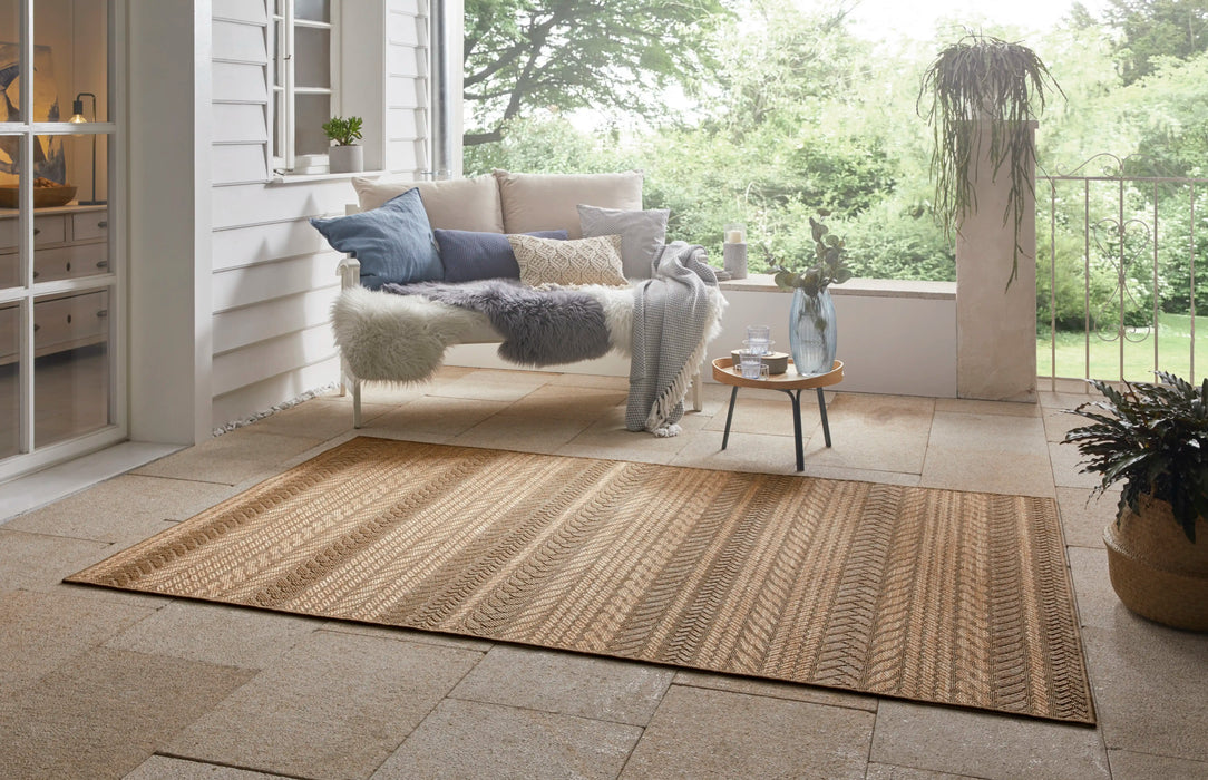 NorthRugs forest granado beige brown Brown, Beige Living Room Rug.