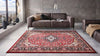 Nouristan mirkan isfahan red Multicoloured, Red Living Room Moroccan Rug.
