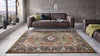 Nouristan mirkan isfahan green Green Living Room Moroccan Rug.