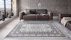 Nouristan mirkan tabriz cream grey Grey, Cream Living Room Moroccan Rug.