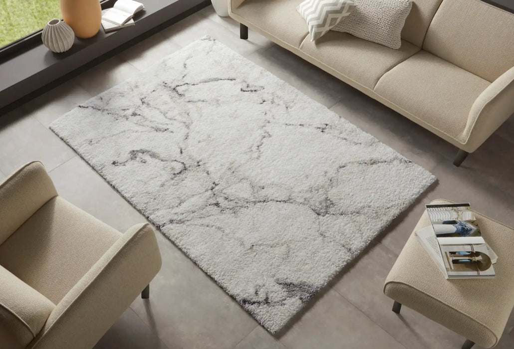 Mint Rugs nomadic hh 104892 cream grey Grey, Cream Living Room Moroccan Rug.