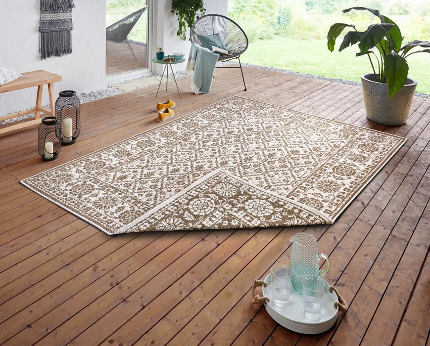 NorthRugs twin curacao linen Brown Living Room Rug.