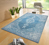Hanse Home gloria meridional sky blue Blue Living Room  Rug.