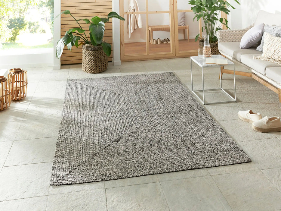 NorthRugs braided trenzado melange Multicoloured, Cream Living Room Rug.