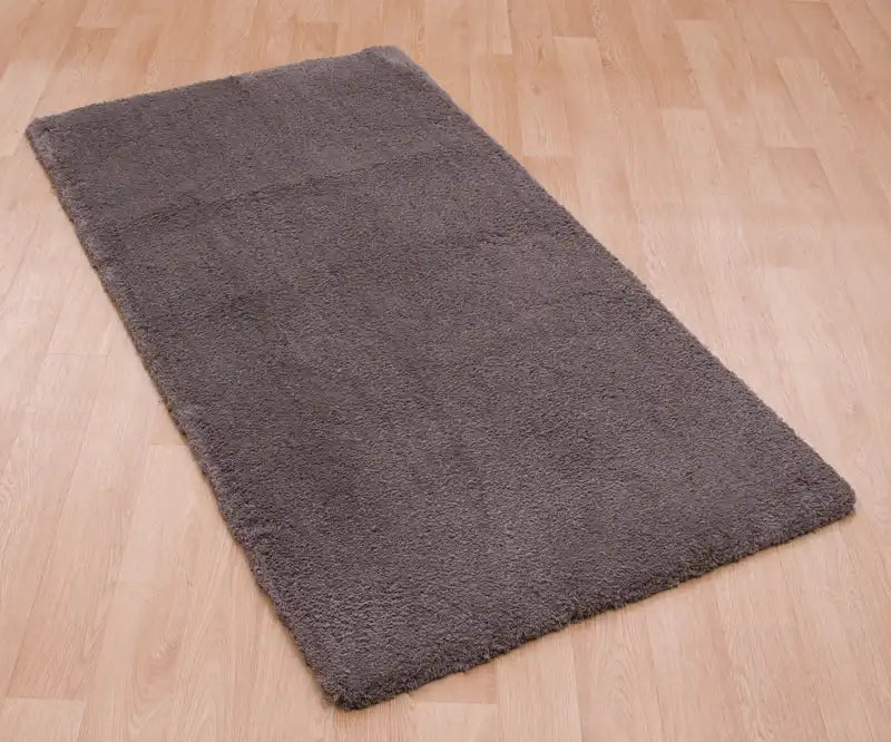 Asiatic lulu smoke Grey Living Room Shaggy Rug.
