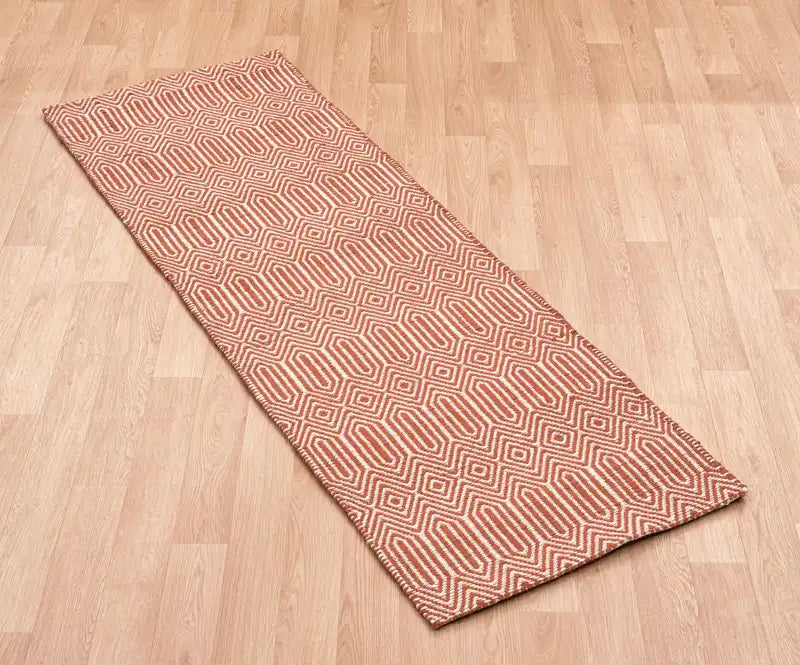 Asiatic sloan orange Orange Living Room Striped Rug.