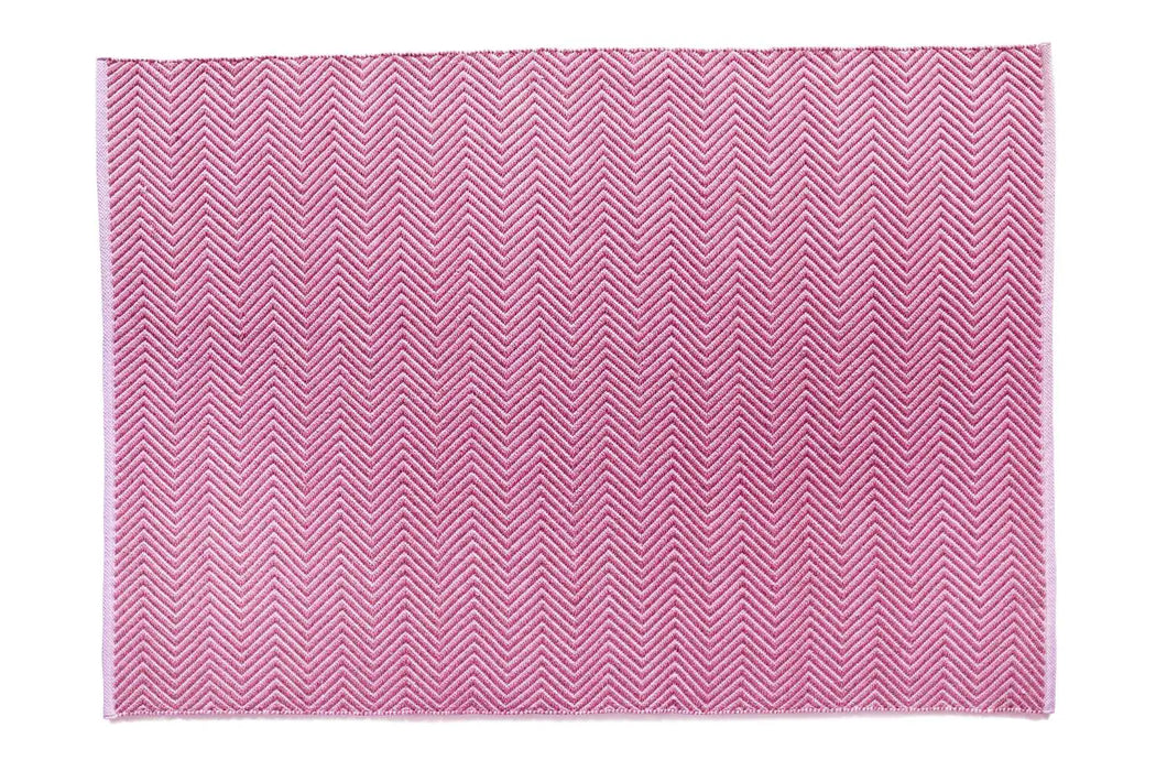 Origins hug rug woven herringbone coral pink Pink Living Room Flat Weave Rug.