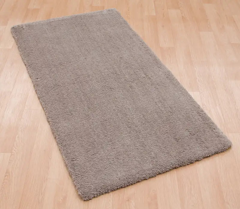 Asiatic lulu stone Grey, Beige Living Room Shaggy Rug.