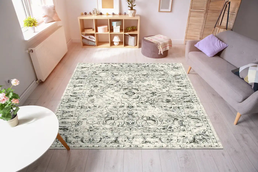 Mastercraft da vinci 057 0201 6696 Ivory, Cream Living Room Rug.