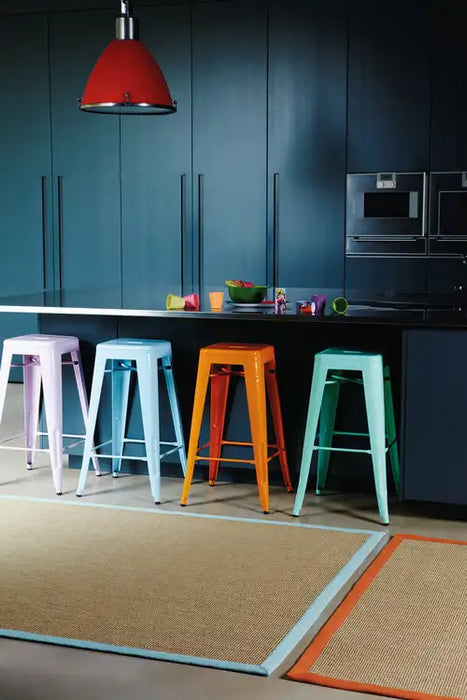 Asiatic sisal linen orange Beige Living Room Natural Fibre Rug.