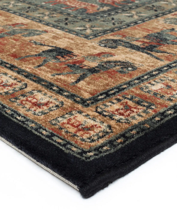 Mastercraft kashqai 4301 500 Multicoloured, Orange Living Room Wool Rug.