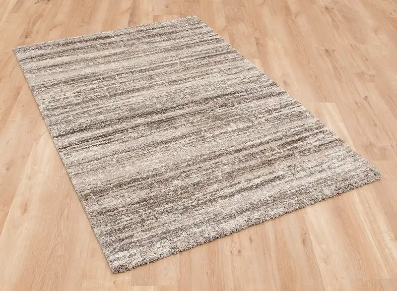Mastercraft mehari 023 0094 6828 Brown, Beige, Multicoloured Living Room Shaggy Rug.