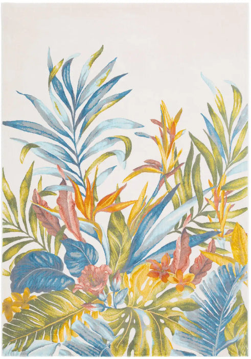 Mastercraft city 466153 ak990 Multicoloured Living Room Floral Rug.