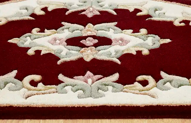 Oriental Weavers royal indian red Red Living Room Wool Rug.