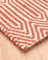 Asiatic sloan orange Orange Living Room Striped Rug.