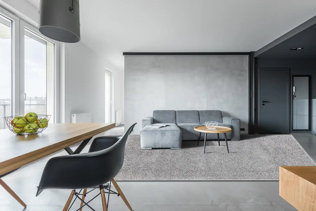 Asiatic ritchie light grey Grey Living Room Shaggy Rug.