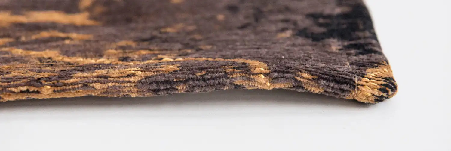 Louis de Poortere mad men cracks 8618 deep mine Multicoloured Living Room Flat Weave Rug.