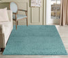 Serdim Rugs oxford 912 duck egg Blue Living Room Shaggy Rug.
