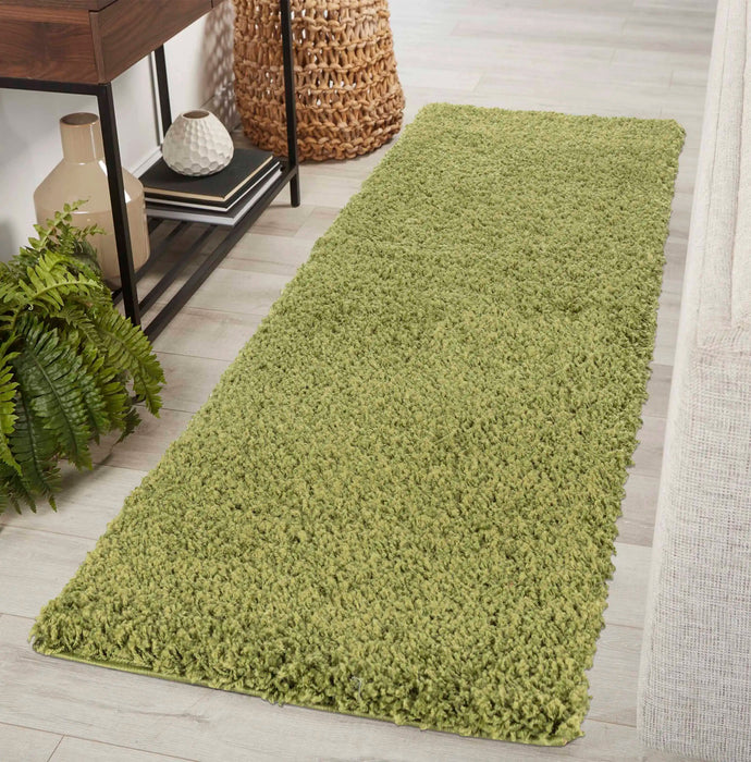 Serdim Rugs oxford 912 green Green Living Room Shaggy Rug.