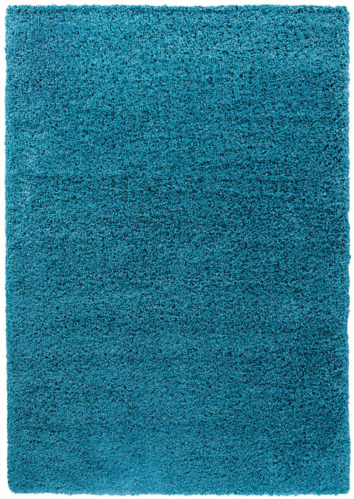 Serdim Rugs oxford 912 teal Blue, Teal Living Room Shaggy Rug.