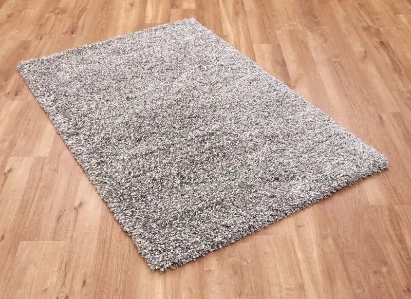 Mastercraft twilight 39001 6699 ivory silver Ivory Living Room Shaggy Rug.
