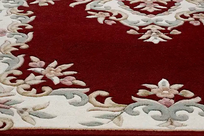 Oriental Weavers royal indian red Red Living Room Wool Rug.