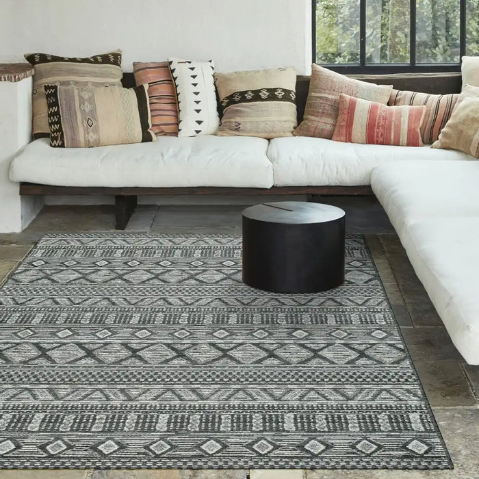 Mastercraft brighton 098 0008 3052 Grey Living Room Flat Weave Rug.