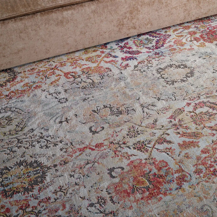 Nourison ankara global anr06 ivory orange Ivory, Orange Living Room Moroccan Rug.