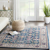 Nourison ankara global anr13 navy multi Blue, Multicoloured, Navy Living Room Moroccan Rug.