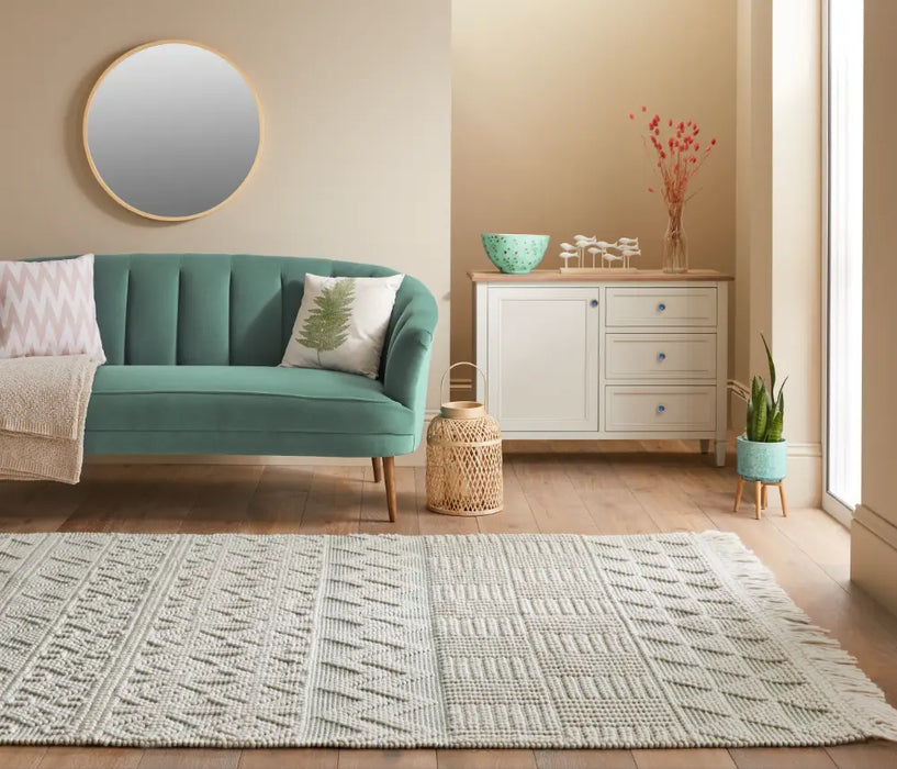 Anya ANYA01 Ivory Mint Rug