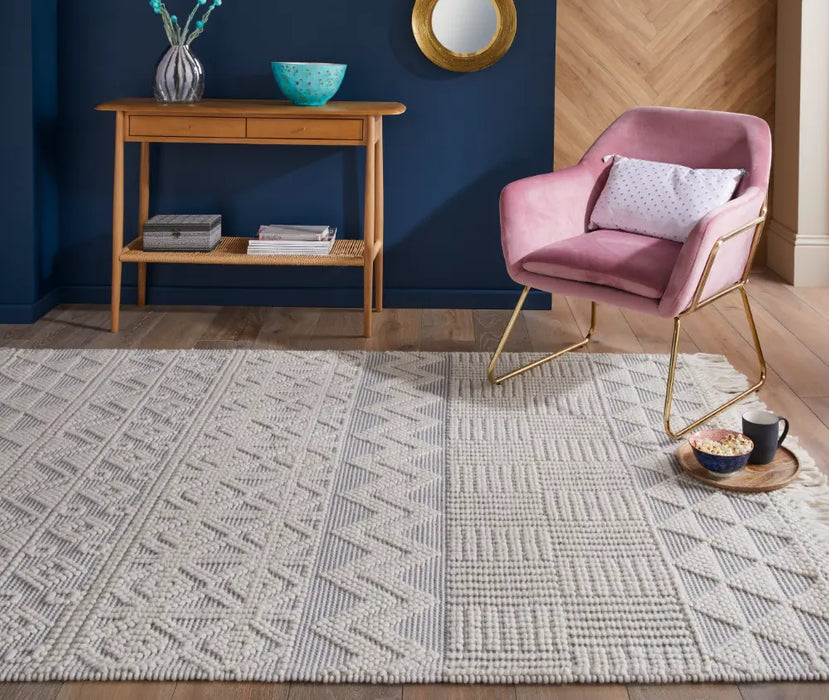 Anya ANYA01 Ivory Slate Rug