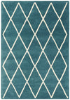 Asiatic albany asiatic diamond teal Blue, Teal Living Room Geometric Rug.