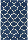 Asiatic albany asiatic ogee blue Blue Living Room Geometric Rug.