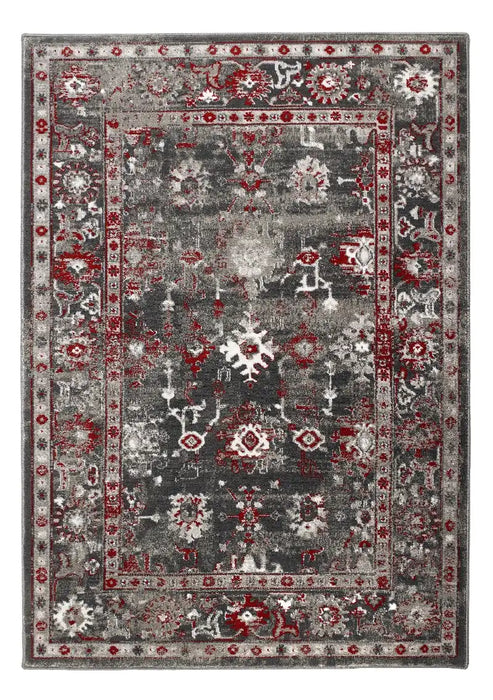 Origins anatolia red Grey, Red Living Room Moroccan Rug.