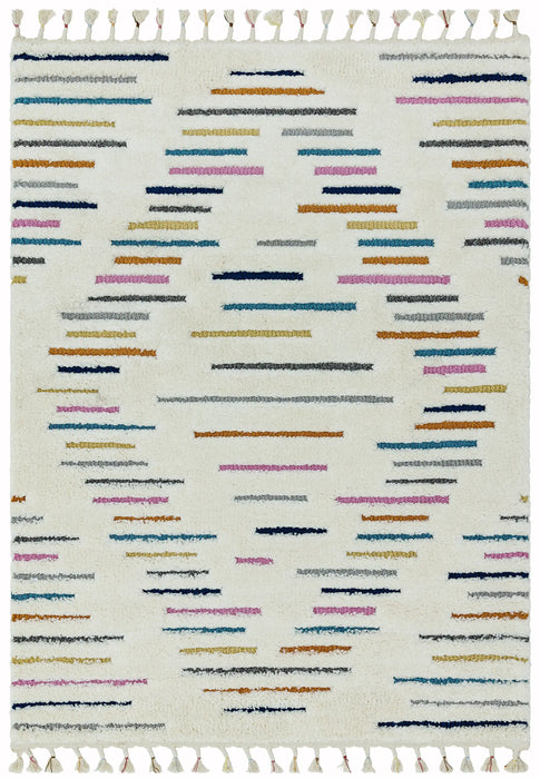 Asiatic ariana ar03 harmony Ivory, Multicoloured Living Room Rug.