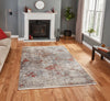 Think Rugs athena think 18597 grey terra Grey, Orange Living Room Moroccan Rug.