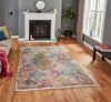 Think Rugs athena think 24021 multi Multicoloured Living Room Moroccan Rug.