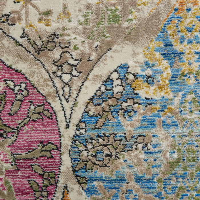 Think Rugs athena think 24021 multi Multicoloured Living Room Moroccan Rug.