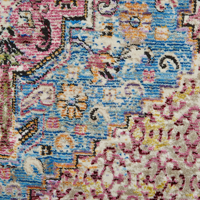 Think Rugs athena think 24023 multi Multicoloured Living Room Moroccan Rug.
