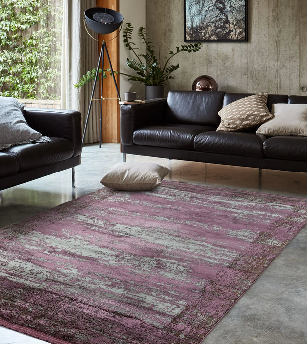 Asiatic athera at04 bordeaux border Purple Living Room Rug.