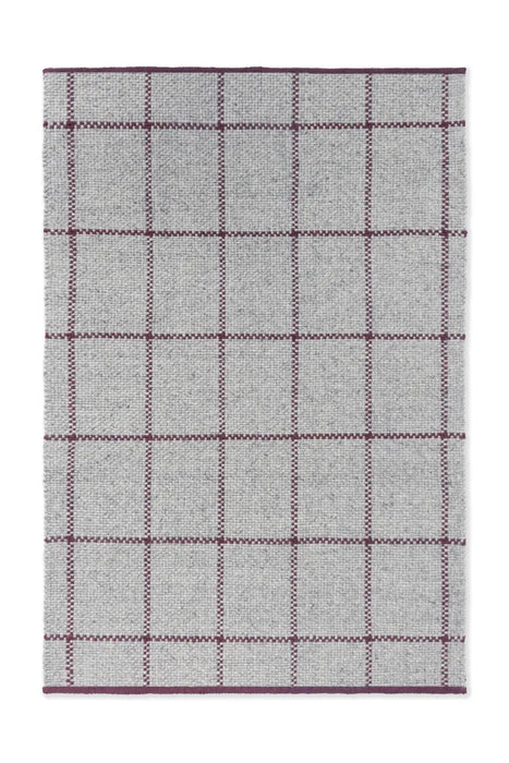 Craft Matter Check Ash/Stone Red 049100 Rug
