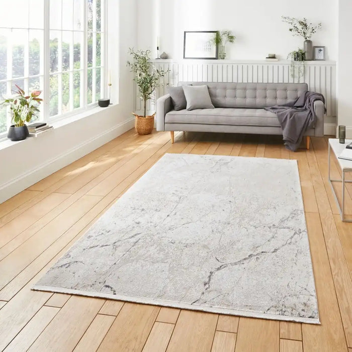 Think Rugs bellagio 9141 beige Beige Living Room Rug.